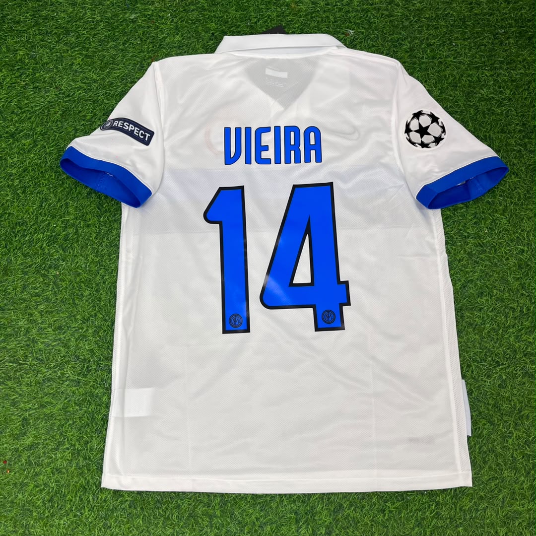 Patrick Vieira Inter 2009/2010 White Retro Football Jersey