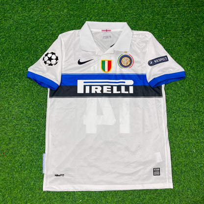 Patrick Vieira Inter 2009/2010 White Retro Football Jersey