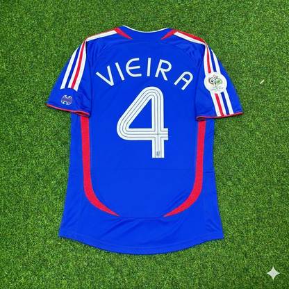Patrick Vieira France 2006 World Cup Blue Retro Kit – | Trikot | Maillot Soccer Shirt