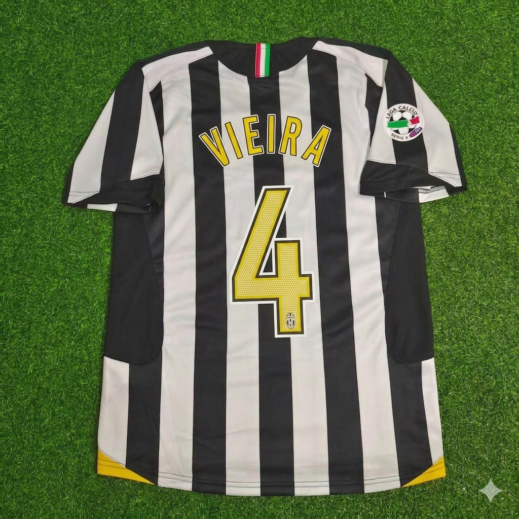 Patrick Vieira Juventus 2005-2006 Retro Trikot | Fußballtrikot