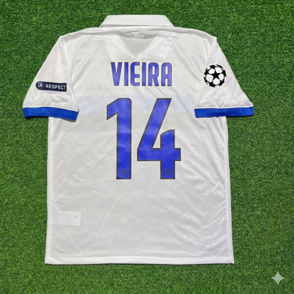 Maillot de football rétro blanc Patrick Vieira Inter 2009/2010