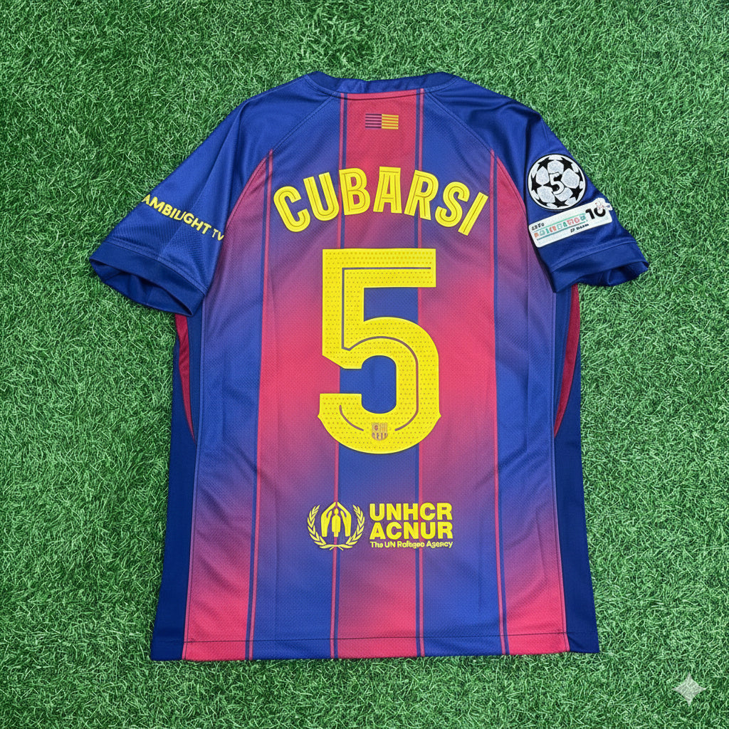Pau Cubarsí Barcelona 2025/2026 Season Kit Jersey Trikot Maillot