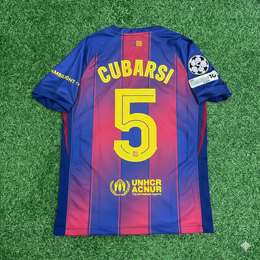 Pau Cubarsí Barcelona 2025/2026 Season Kit Jersey Trikot Maillot