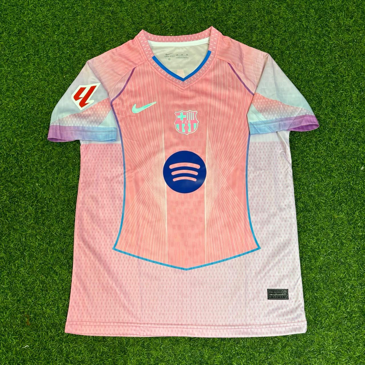 Pau Cubarsi Barcelona Home Pink New Season 2026 Jersey Trikot Maillot Soccer Shirt