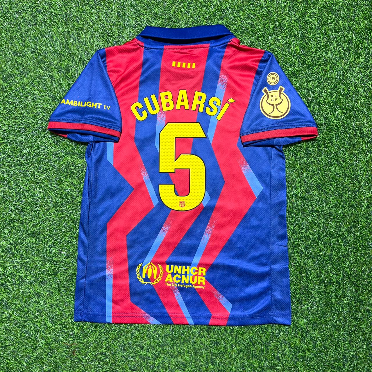 Pau Cubarsi Barcelona 2026 Supercopa de Espana Football Jersey