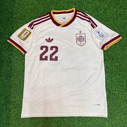 Pau Cubarsí 22 - Spain 2026 World Cup Away Football Jersey