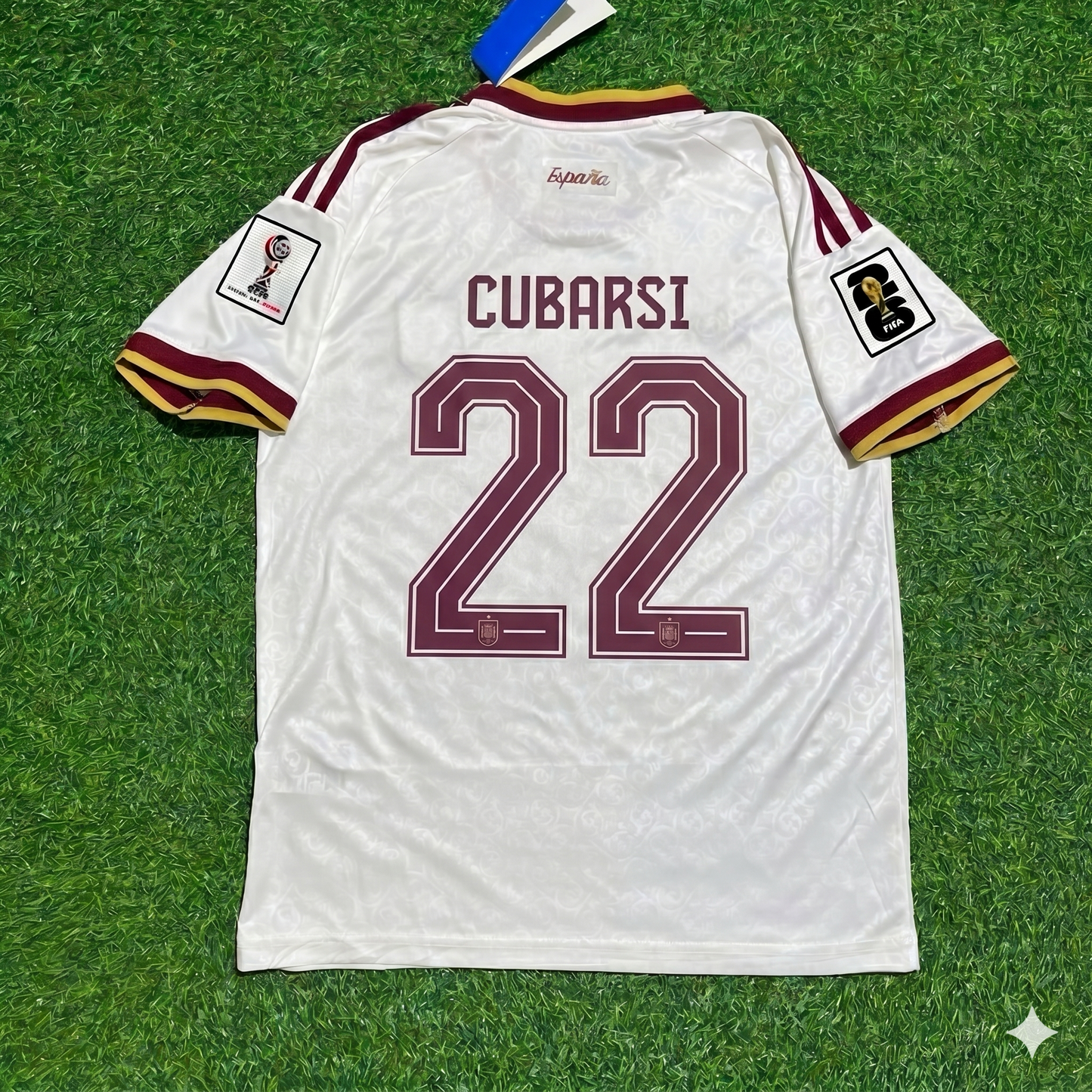 Pau Cubarsí 22 - Spain 2026 World Cup Away Football Jersey