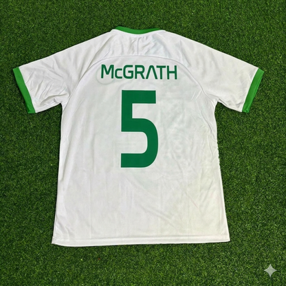 Paul McGrath 5- Ireland Vintage Special Edition White Football Jersey Kit