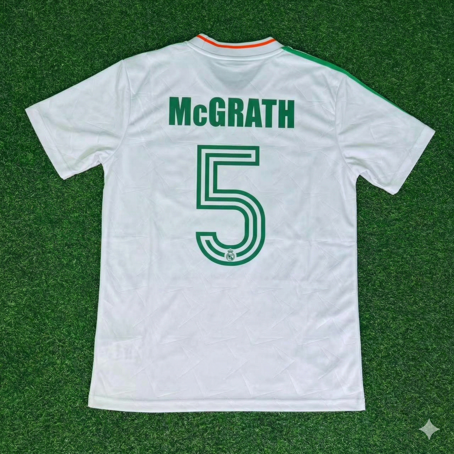 Paul McGrath Ireland White Legendary Anniversary Retro Football Jersey Kit