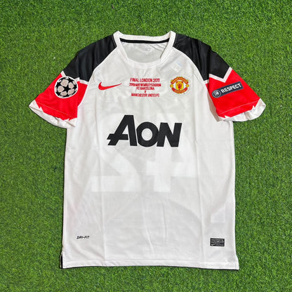 Paul Pogba #42 Manchester United 2011 Champions League Final White Football Jersey