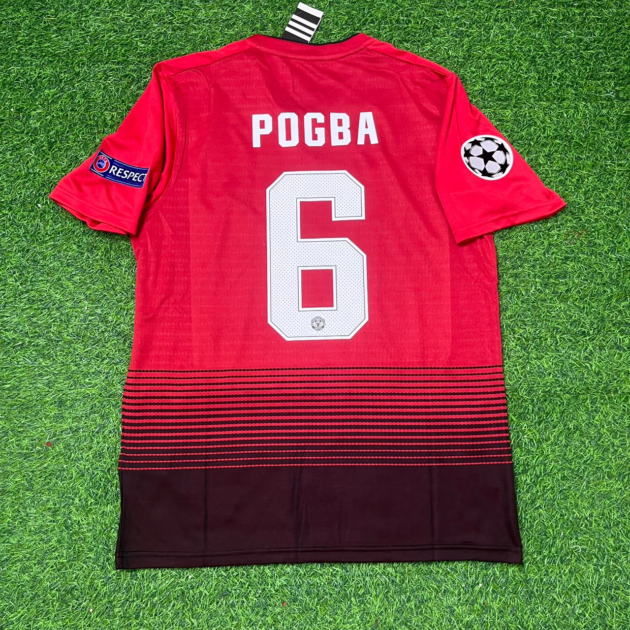 Paul Pogba 6 Manchester United 2018 2019 Retro Football Jersey
