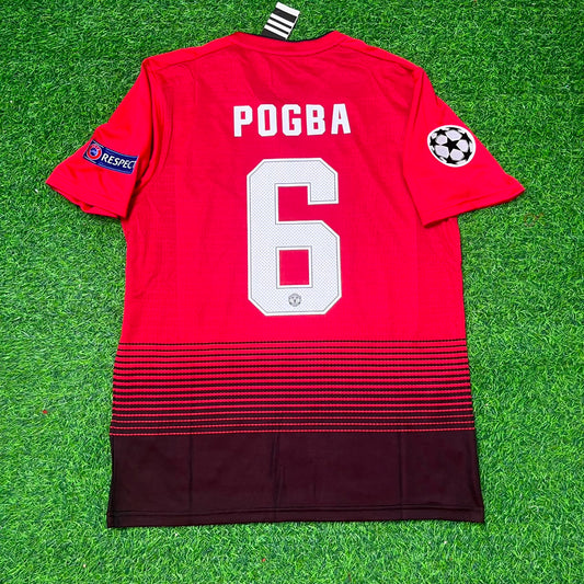 Paul Pogba 6 Manchester United 2018 2019 Retro Football Jersey