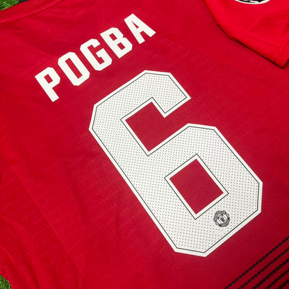 Paul Pogba 6 Manchester United 2018 2019 Retro Football Jersey