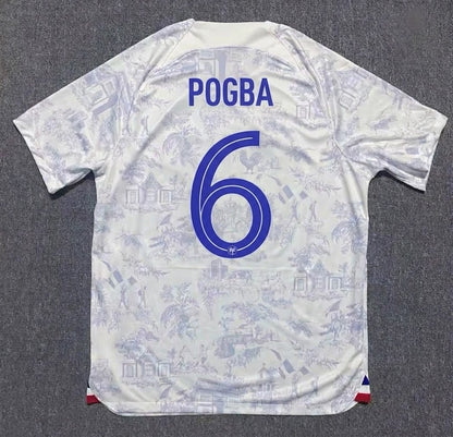 Paul Pogba #6 France 2022 World Cup Away Retro Jersey Maillot Trikot Soccer Shirt