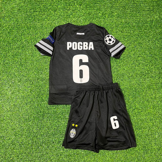 Paul Pogba Juventus 2012–2013 Kids Black Retro Football Jersey Kit