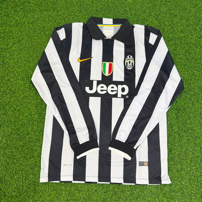 Paul Pogba #6 Juventus 2014 2015 Retro Long Sleeve Jersey Trikot Maillot Maglia Soccer Shirt