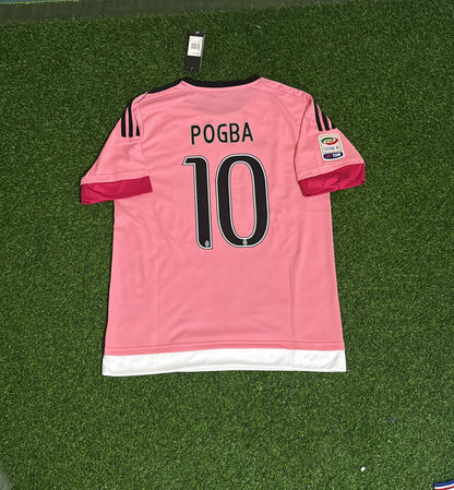 Maillot de football rétro rose Paul Pogba Juventus 2015/16