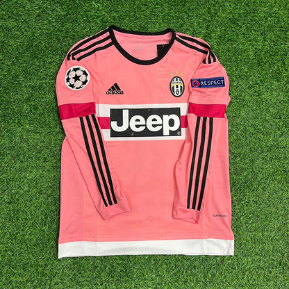 Paul Pogba Juventus Pink Retro 2015-2016 Pink Jersey Trikot