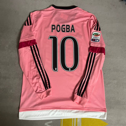 Paul Pogba Juventus Pink Retro 2015-2016 Pink Jersey Trikot