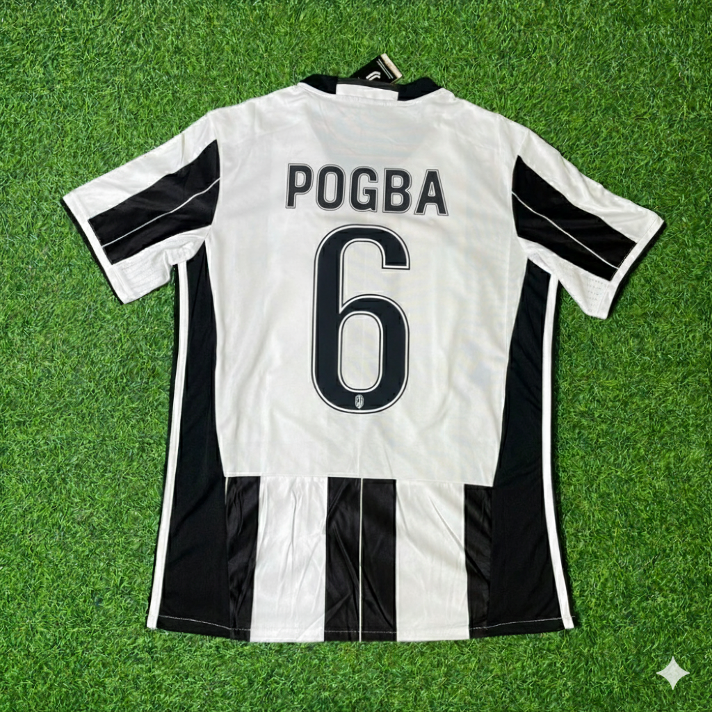Paul Pogba Juventus Home Retro Football Jersey Kit