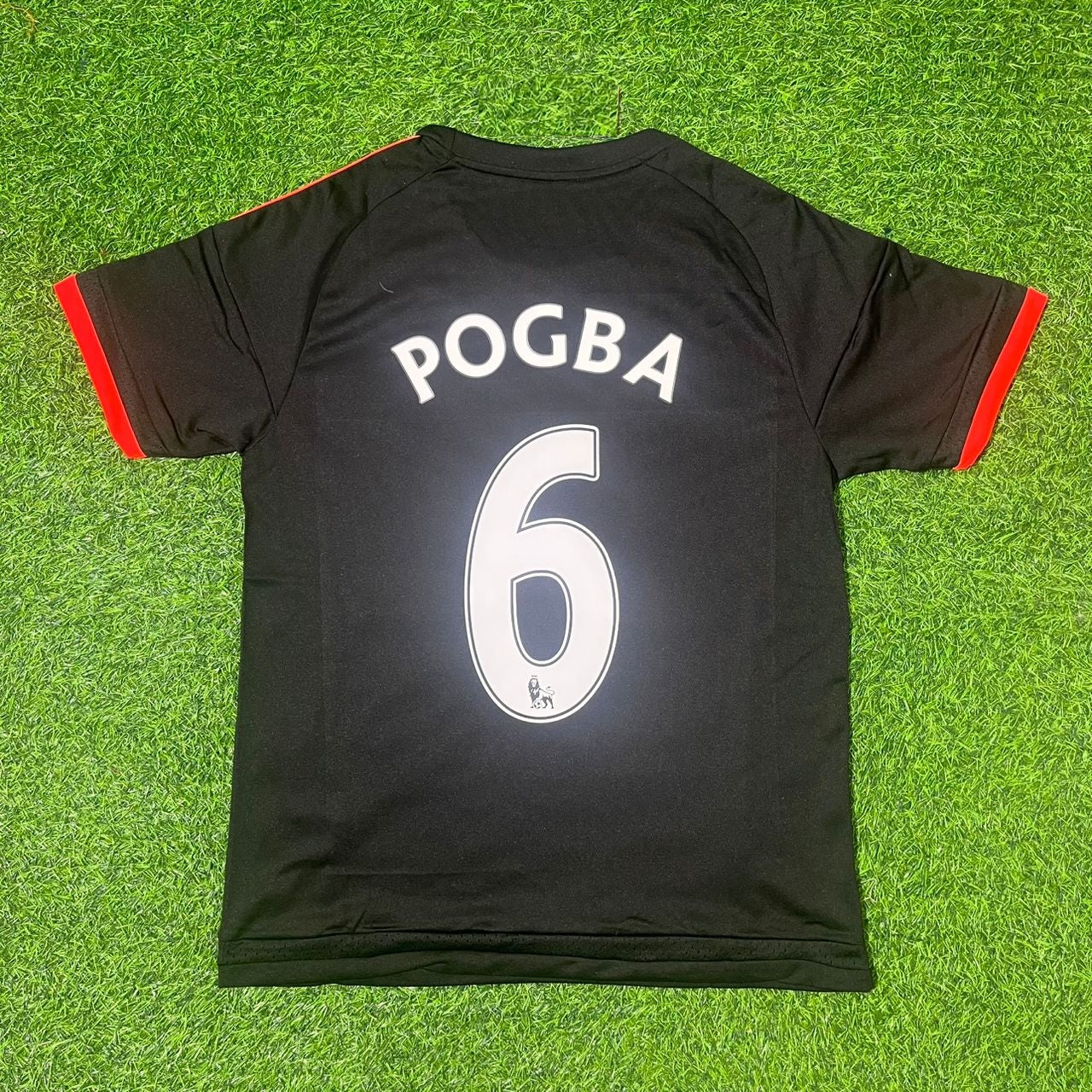 Paul Pogba Manchester United Retro Red Football Jersey Kit