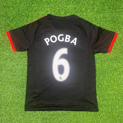 Paul Pogba Manchester United Retro Red Football Jersey Kit