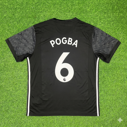Paul Pogba Manchester United 2017-2018 Black Retro Football Jersey