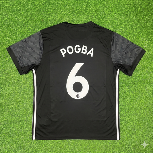 Paul Pogba Manchester United 2017-2018 Black Retro Football Jersey