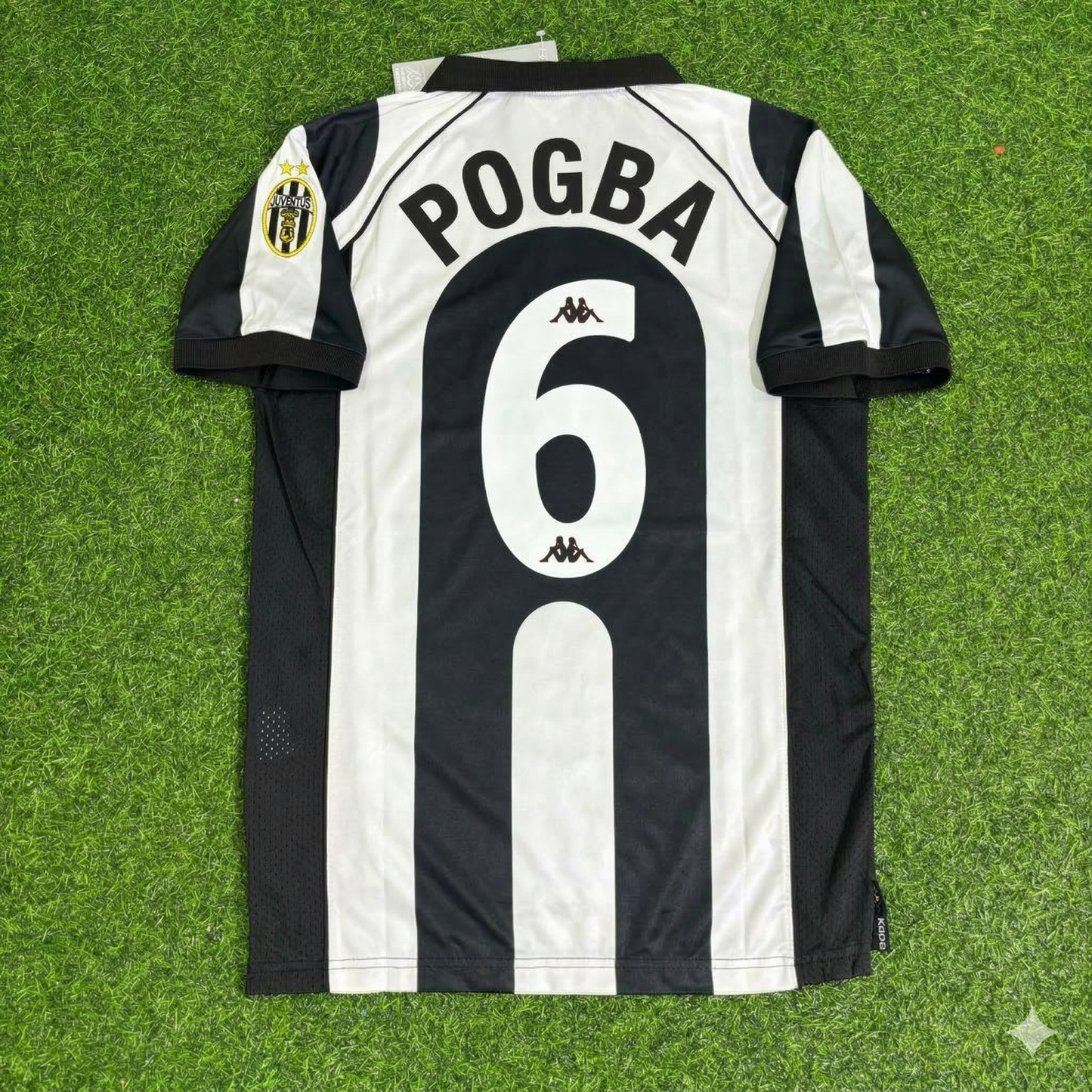 Paul Pogba 6 - Juventus Home 1997/1998 Retro Kit Jersey Maillot Trikot Soccer Shirt