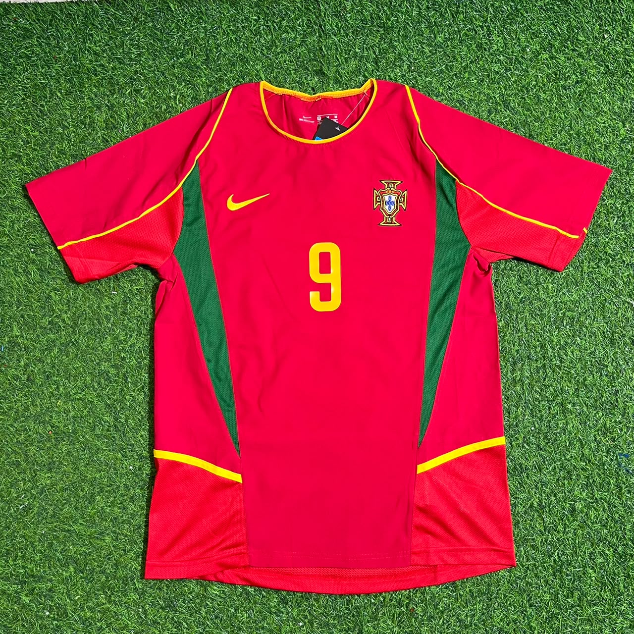 Pauleta #9 Portugal 2002 Retro Home Red Football Jersey