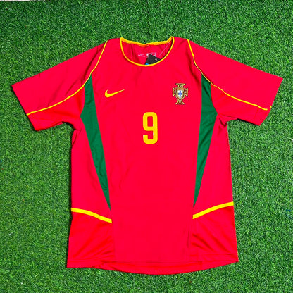 Pauleta #9 Portugal 2002 Retro Home Red Football Jersey