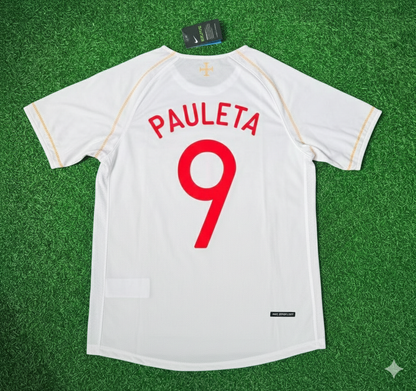 Pauleta Portugal 2002 Retro Weißes Debüt-Fußballtrikot