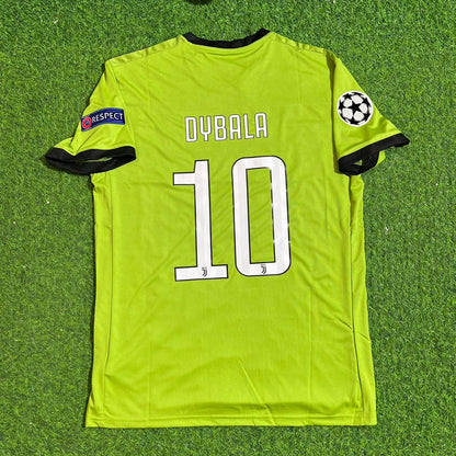 Paulo Dybala #10 Juventus 2017-2018 Season Third Green Retro Football Jersey