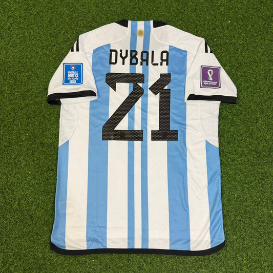 Paulo Dybala #21 Argentina 2018 World Cup Home Retro Jersey