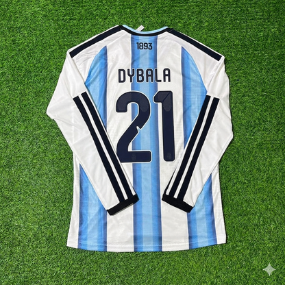 Paulo Dybala #21 Argentina 2026 World Cup Long Sleeve Football Jersey Kit