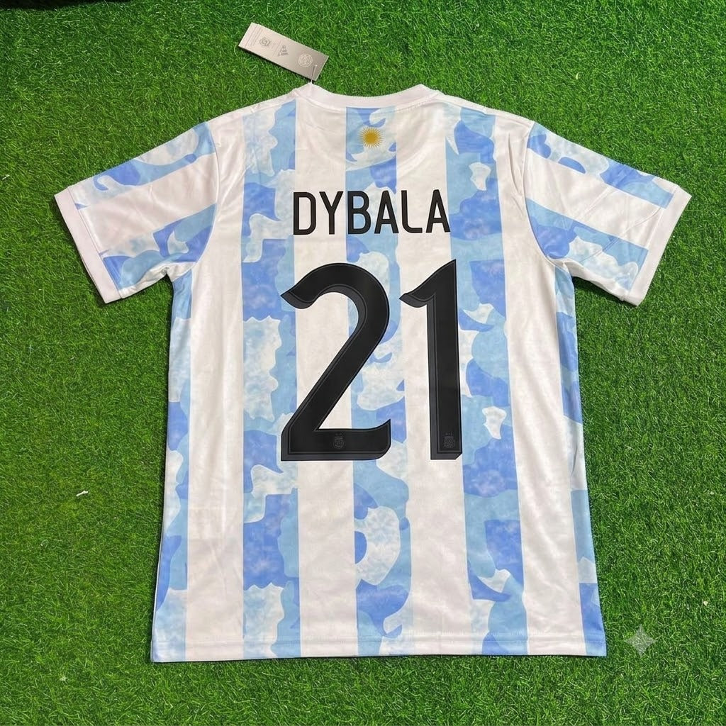 Paulo Dybala - Argentina Retro Kit Jersey Trikot Maillot Soccer Shirt