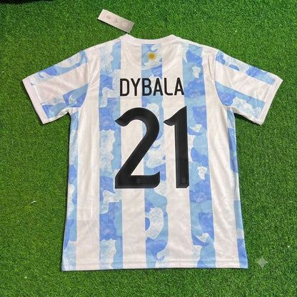 Paulo Dybala - Argentina Retro Kit Jersey Trikot Maillot Soccer Shirt