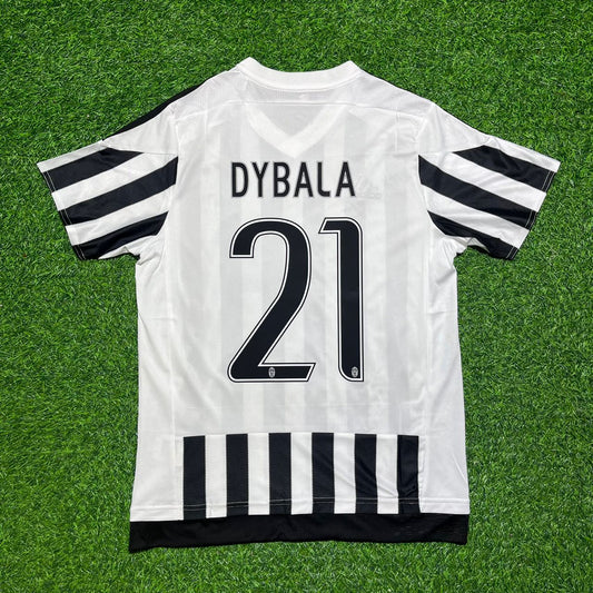 Paulo Dybala 21-Juventus 2015-2016 Retro Home Football Jersey Trikot