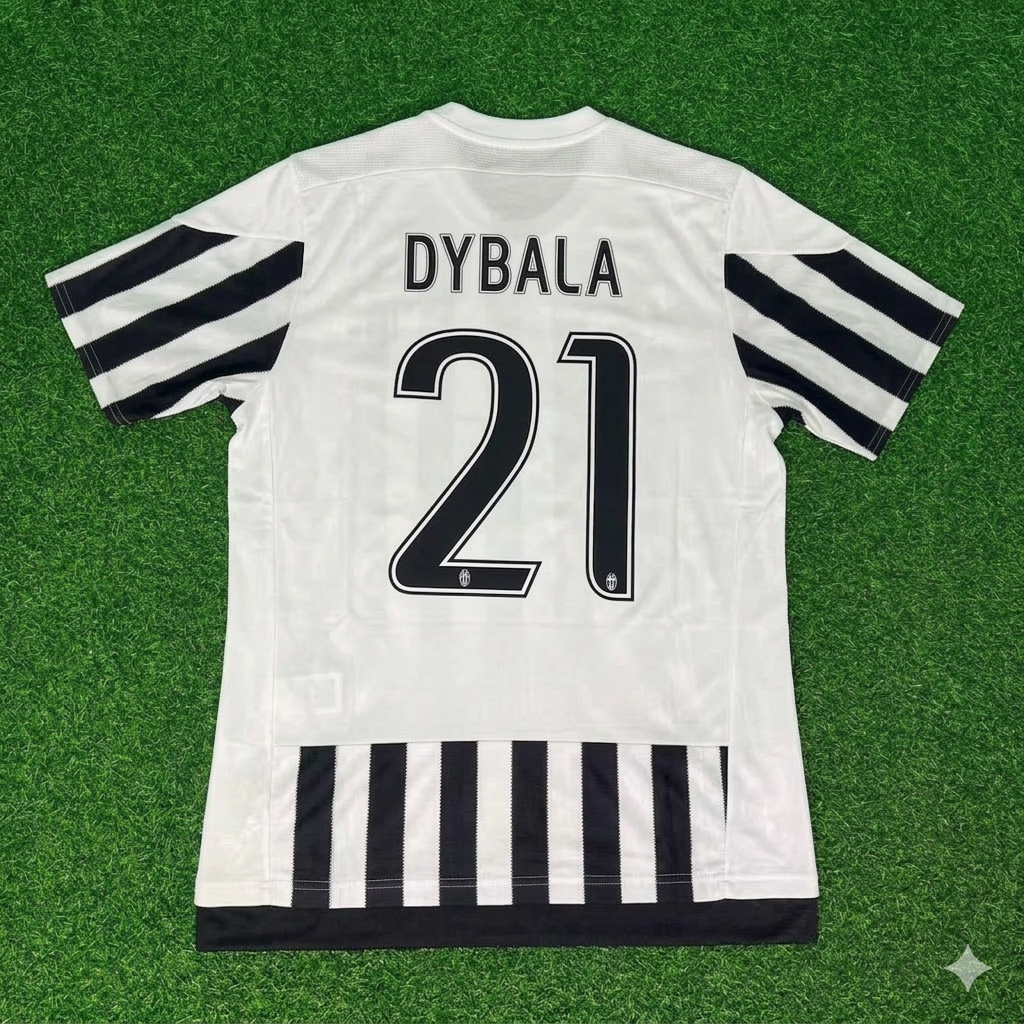 Paulo Dybala 21-Juventus 2015-2016 Retro Home Football Jersey Trikot