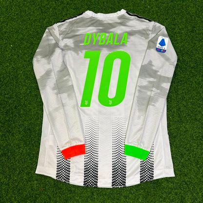 Paulo Dybala #10 Juventus 2019-2020 Long Sleeve Retro Football Jersey