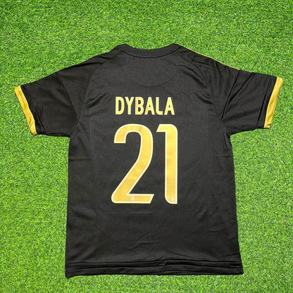 Maillot de football rétro noir Paulo Dybala Juventus