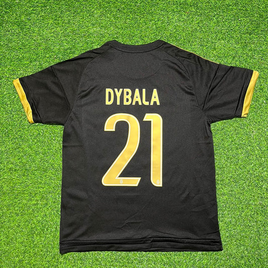 Maillot de football rétro noir Paulo Dybala Juventus