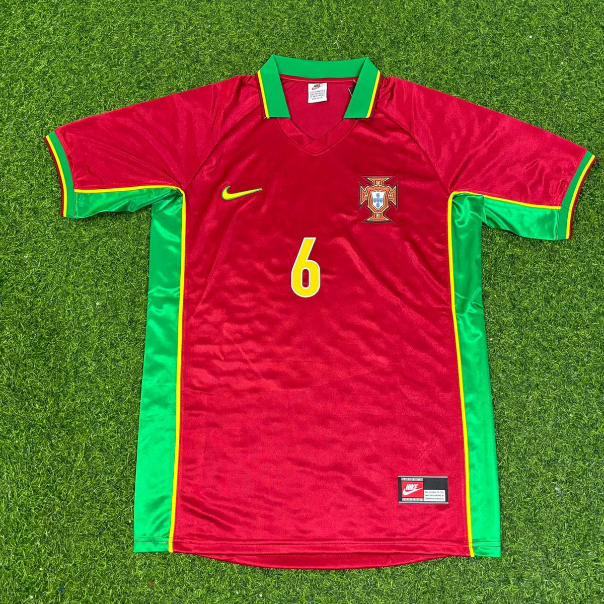 Paulo Sousa #6 Portugal 1998 World Cup Retro Jersey