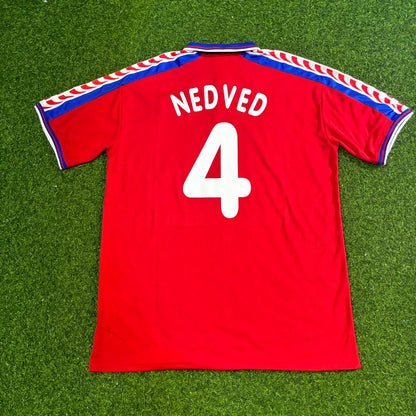 Pavel Nedvěd #4 Czech Republic Czechia EURO 1996 Retro Football Jersey