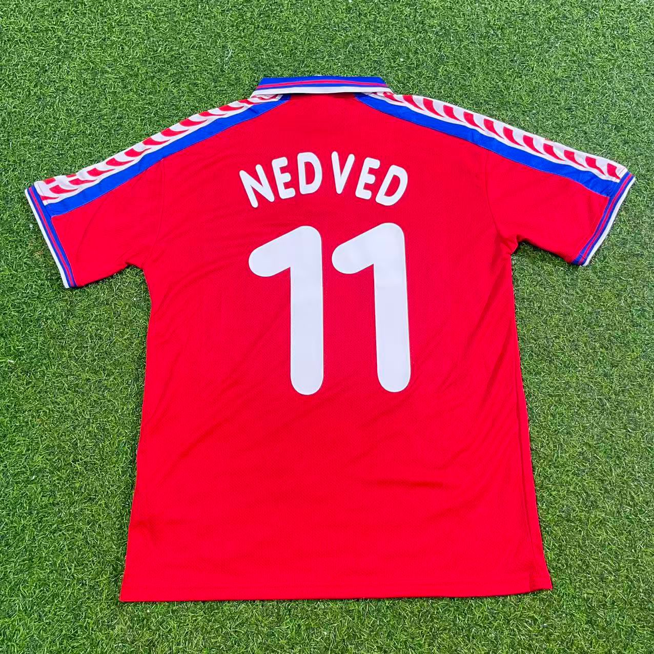 Pavel Nedvěd Czech Republic Czechia Retro Football Jersey