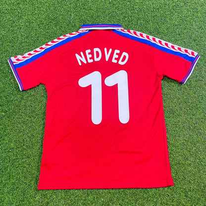 Pavel Nedvěd Czech Republic Czechia Retro Football Jersey