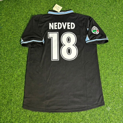 Pavel Nedved Lazio 1998/2000 Black Retro Football Jersey