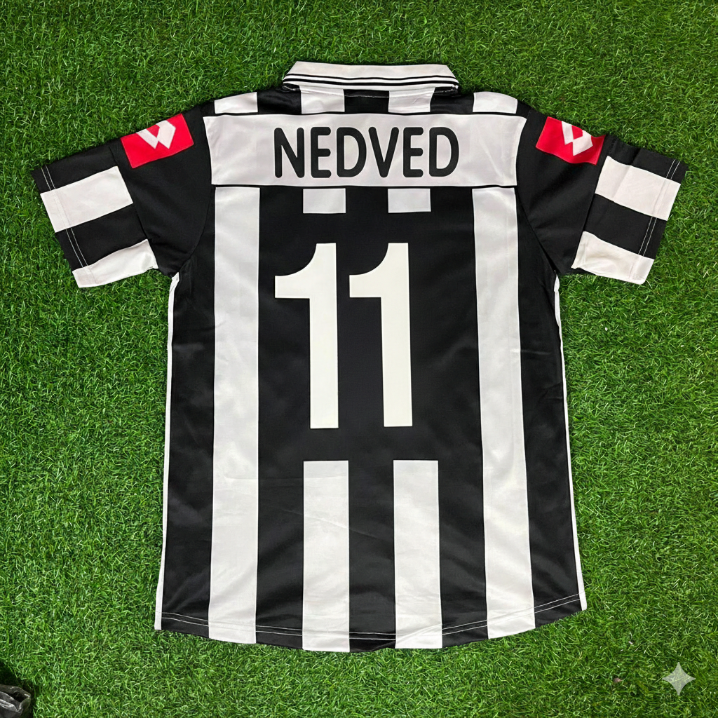 Pavel Nedved Juventus 2001 2002 Season Retro Jersey