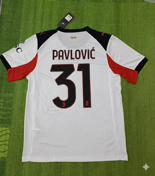 Strahinja Pavlović Ac Milan New Season Jersey Trikot Maillot
