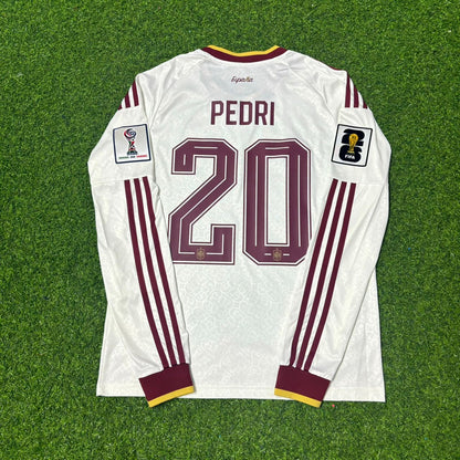 Pedri #20 Spain 2026 World Cup Away Long Sleeve Jersey Trikot Maillot